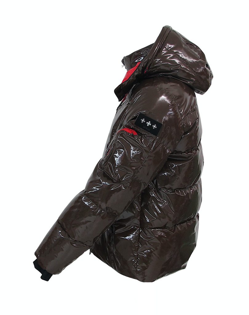 TATRAS giubbotto uomo piumino lucidoMTLA20A4104 D BROWN MARRONE