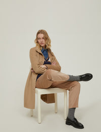 Thumbnail for PENNYBLACK cappotto donna lana collo alto LIZ 2521016013200 012 CAMMELLO inverno 2025