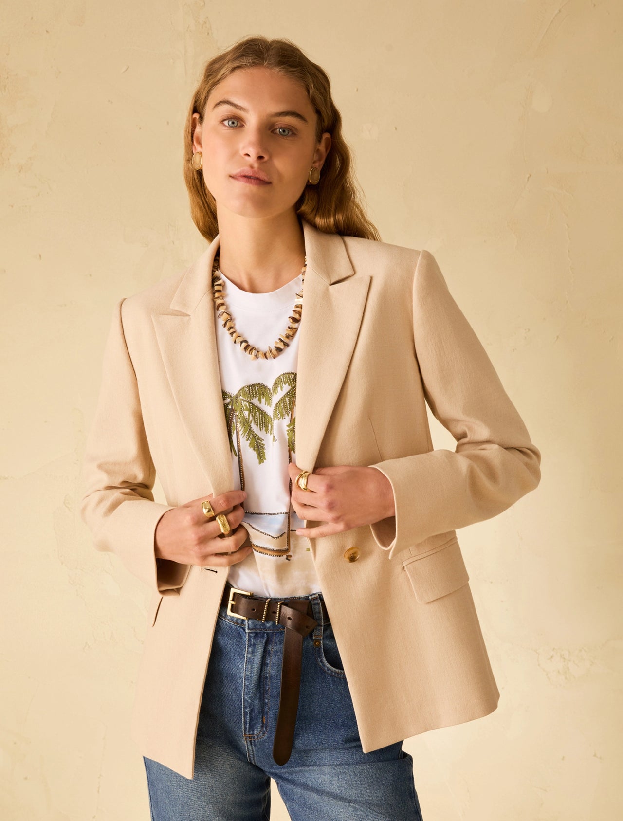 PENNYBLACK giacca donna blazer monopetto PBBVISCHIO 2611041173200 001 BEIGE estate 2026