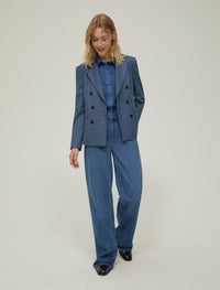 Thumbnail for PENNYBLACK giacca donna blazer doppiopetto PRIORE 2521046093200 009 BLUETTE CELESTE inverno 2025