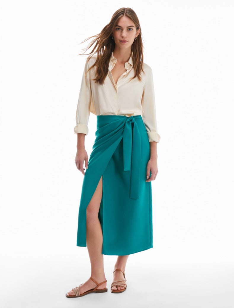 PENNYBLACK gonna donna midi matita ISEO 2411101082200 005 VERDE SMERALDO estate 2024