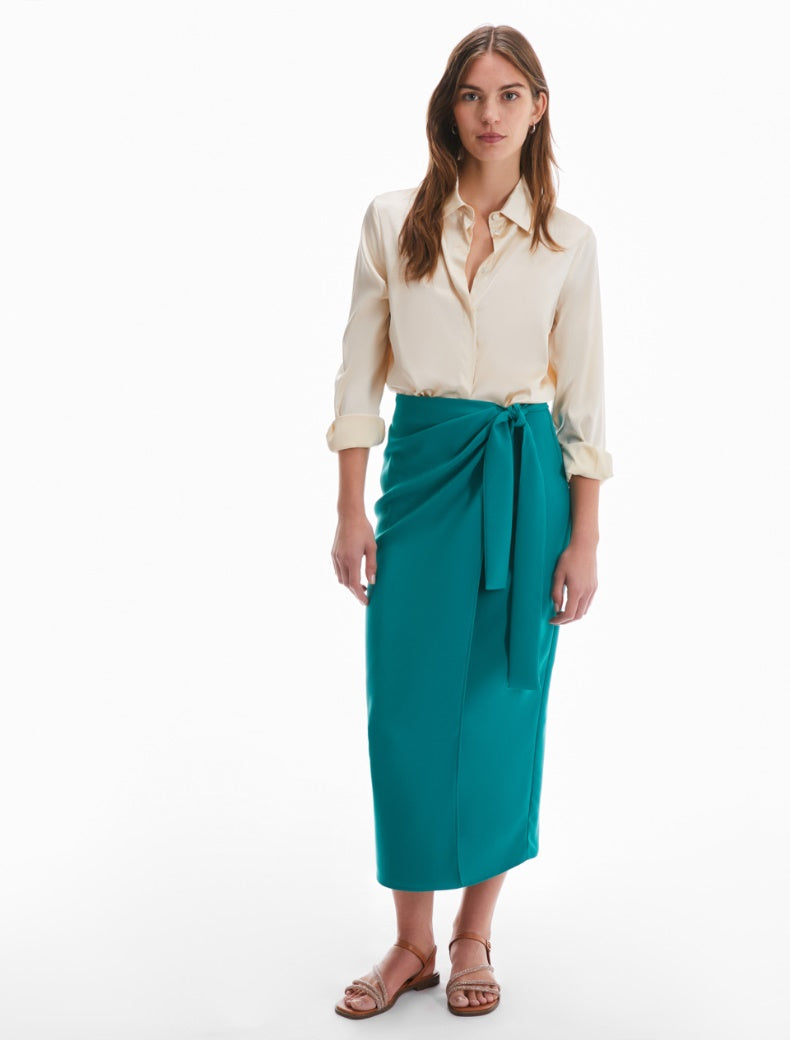 PENNYBLACK gonna donna midi matita ISEO 2411101082200 005 VERDE SMERALDO estate 2024