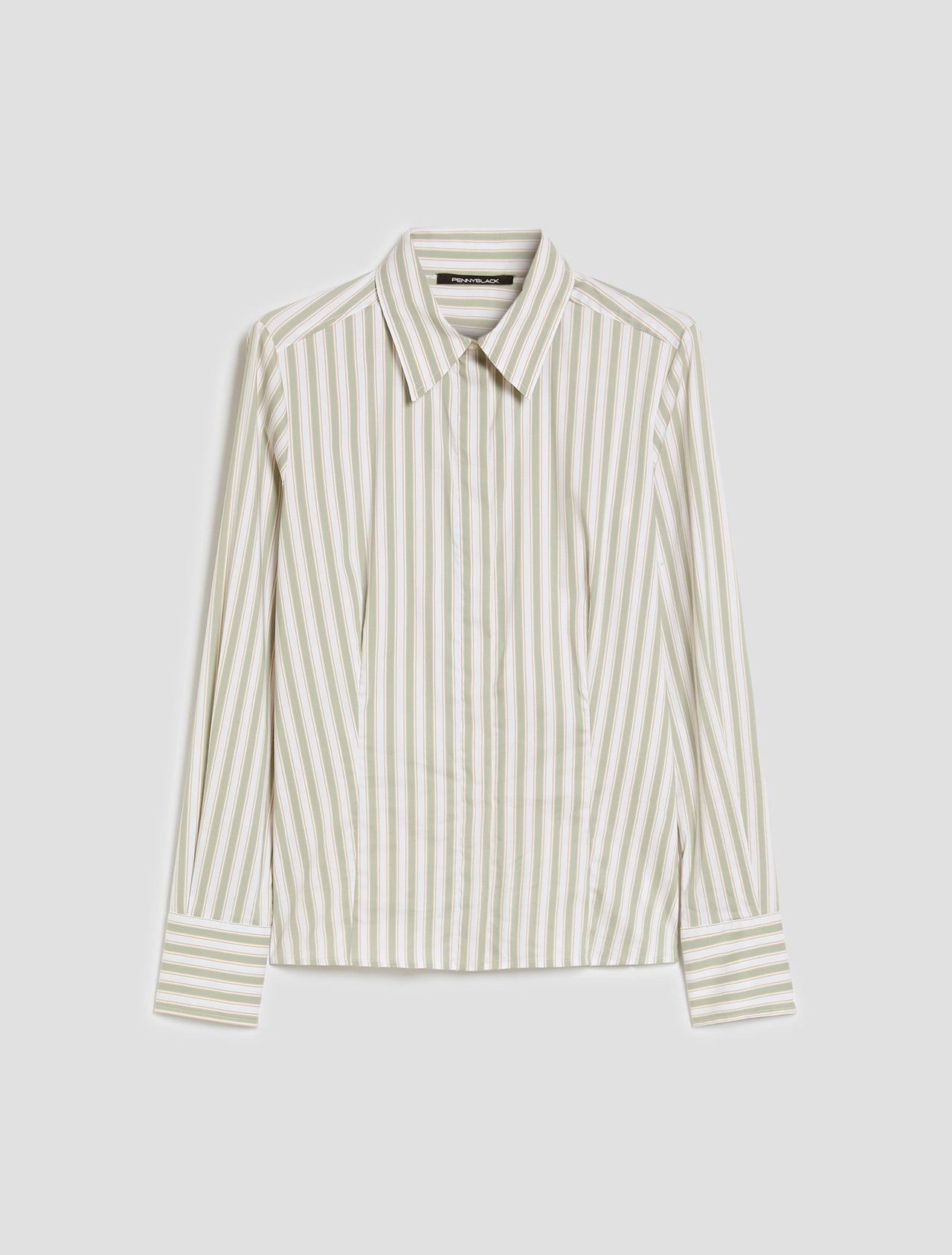 PENNYBLACK camicia donna cotone righe PBBMARGARET 2611111043200 006 BIANCO VERDE estate 2026