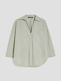 Thumbnail for PENNYBLACK camicia donna righe cotone TICINO 2511111163200 005 VERDE estate 2025