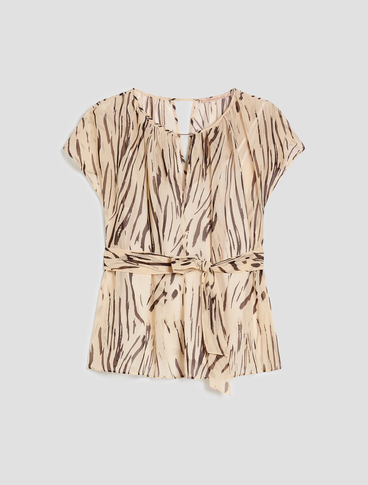 PENNYBLACK camicia donna blusa georgette PBPBACIO 2611111192200 009 AVORIO NERO estate 2026