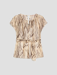 Thumbnail for PENNYBLACK camicia donna blusa georgette PBPBACIO 2611111192200 009 AVORIO NERO estate 2026