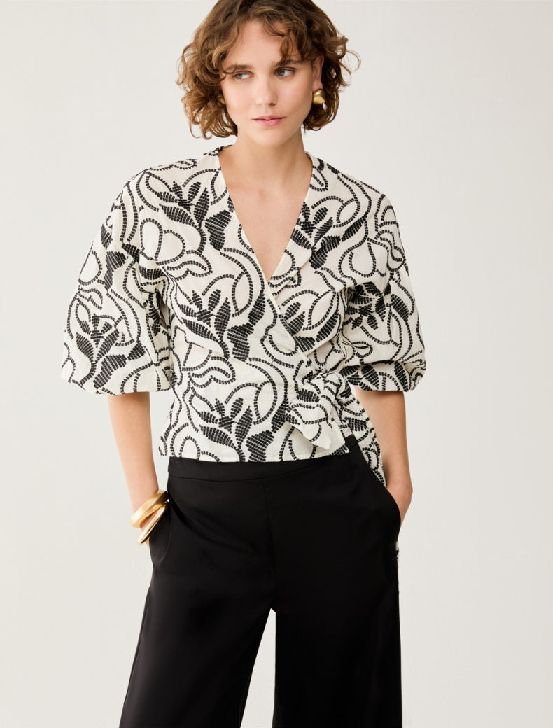 PENNYBLACK camicia donna blusa cotone ricami PBPGIUSTO 2611111242200 001 BIANCO estate 2026