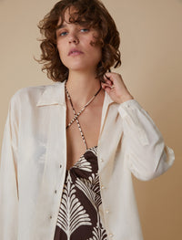 Thumbnail for PENNYBLACK camicia donna manica lunga voile cotone GABRIEL 2511111293200 001 AVORIO estate 2025