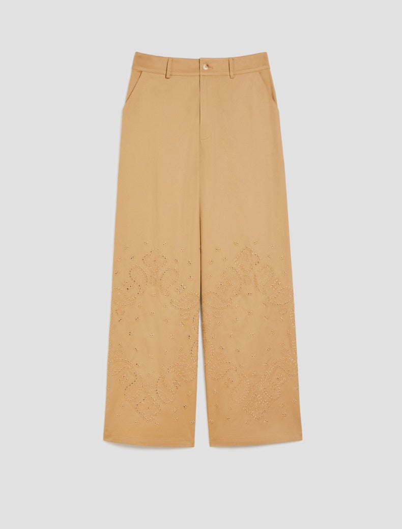 PENNYBLACK pantaloni donna dritto cotone TAMARO 2511131013200 001 CAMMELLO estate 2025
