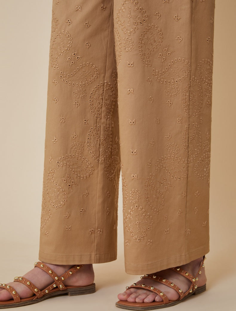 PENNYBLACK pantaloni donna dritto cotone TAMARO 2511131013200 001 CAMMELLO estate 2025