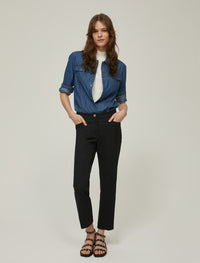 Thumbnail for PENNYBLACK pantaloni donna zampetta PENNYFLARE 2521136033200 006 NERO inverno 2025