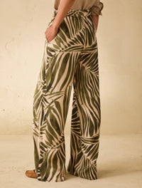 Thumbnail for PENNYBLACK pantaloni donna palazzo viscosa PBBUTILITA 2611131113200 008 VERDE BEIGE estate 2026