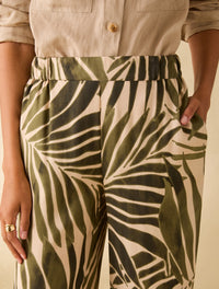 Thumbnail for PENNYBLACK pantaloni donna palazzo viscosa PBBUTILITA 2611131113200 008 VERDE BEIGE estate 2026