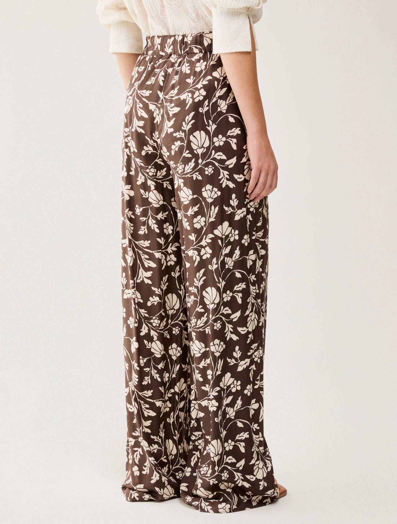 PENNYBLACK pantaloni donna palazzo viscosa PBBUTILITA 2611131113200 010 MARRONE PANNA estate 2026
