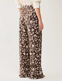 Thumbnail for PENNYBLACK pantaloni donna palazzo viscosa PBBUTILITA 2611131113200 010 MARRONE PANNA estate 2026