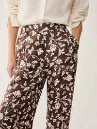 Thumbnail for PENNYBLACK pantaloni donna palazzo viscosa PBBUTILITA 2611131113200 010 MARRONE PANNA estate 2026