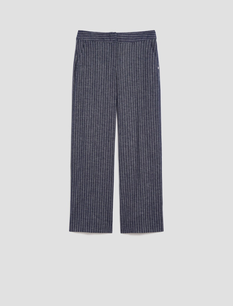 PENNYBLACK pantaloni donna palazzo cotone lino NAGE 2511131173200 005 BLU estate 2025
