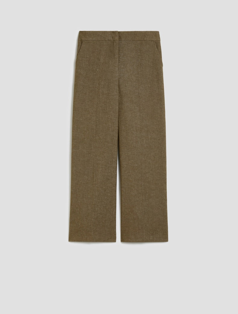 PENNYBLACK pantaloni donna palazzo cotone PBBAMACA 2611131233200 003 VERDE estate 2026