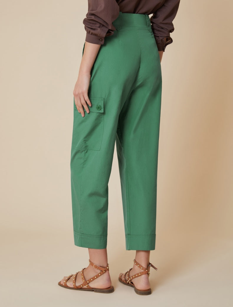 PENNYBLACK pantaloni donna cotone cargo tasche DIRITTO 2511131253200 009 VERDE estate 2025