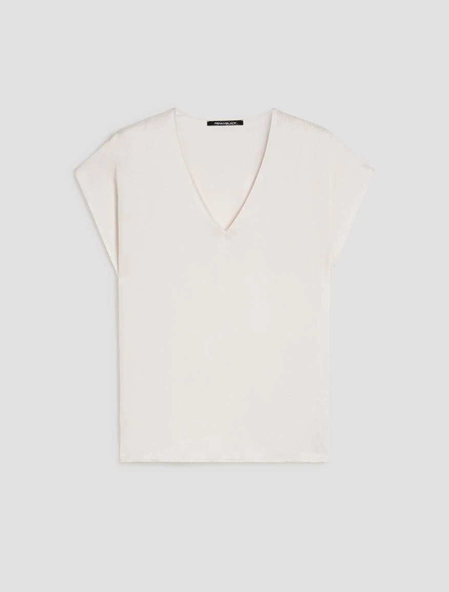 PENNYBLACK camicia donna scollo V viscosa PBBCHIFFON 2611161053200 001 AVORIO estate 2026