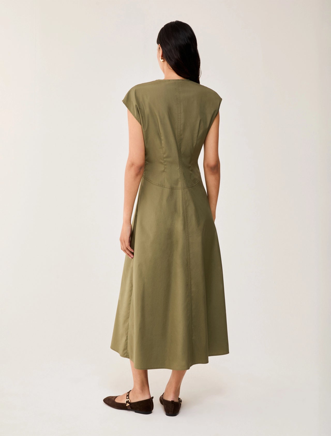 PENNYBLACK abito donna longuette cotone PBBGOMMOSO 2611221173200 011 VERDE estate 2026