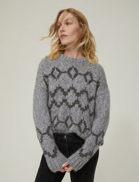 Thumbnail for PENNYBLACK maglione donna girocollo mohair lurex CIAD 2521366513200 003 GRIGIO inverno 2025