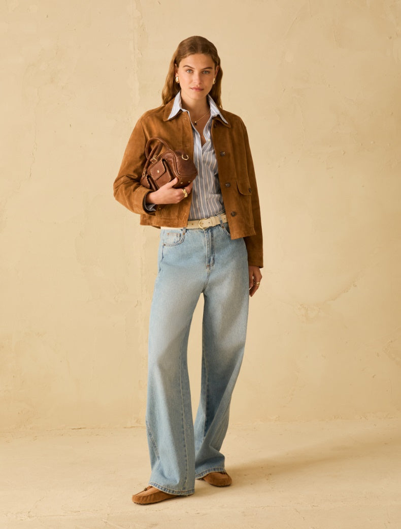 PENNYBLACK giubbino donna giacca pelle scamosciata PBBMADRE 2611441023200 001 TABACCO estate 2026