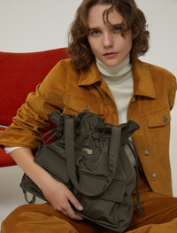 Thumbnail for PENNYBLACK borsa donna shopper zaino large tessuto METELLO 2521516095200 003 VERDE inverno 2025