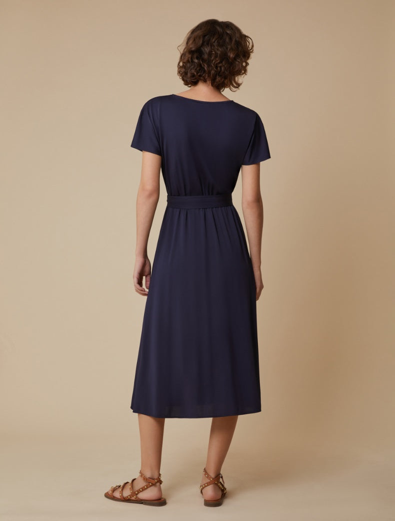 PENNYBLACK abito donna longuette viscosa manica kimono ROVIGO 2511621146200 004 BLU estate 2025