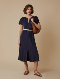 Thumbnail for PENNYBLACK abito donna longuette viscosa manica kimono ROVIGO 2511621146200 004 BLU estate 2025
