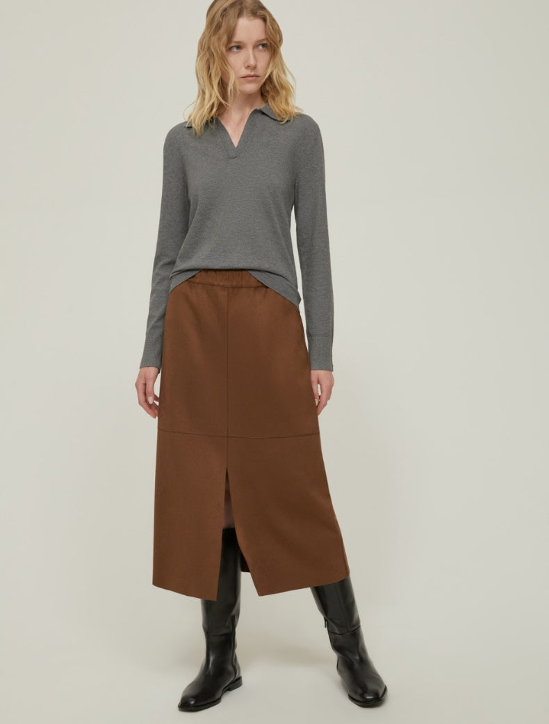 PENNYBLACK gonna donna midi jersey SAMBUCO 2521776016270 001 MARRONE inverno 2025
