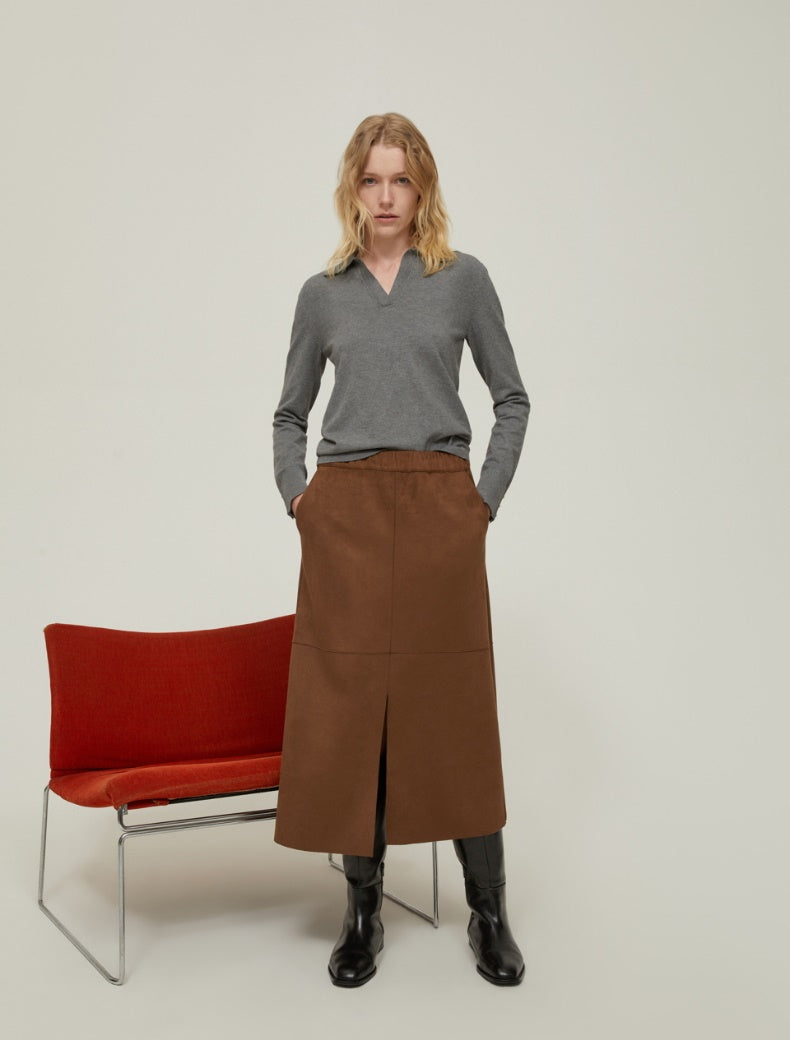 PENNYBLACK gonna donna midi jersey SAMBUCO 2521776016270 001 MARRONE inverno 2025