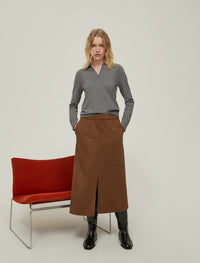 Thumbnail for PENNYBLACK gonna donna midi jersey SAMBUCO 2521776016270 001 MARRONE inverno 2025