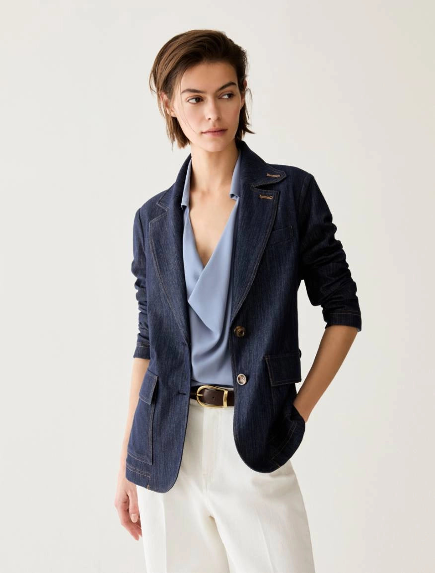 PENNYBLACK giacca donna blazer jersey PBJBALLATA 2621916086200 001 BLU denim inverno 2026