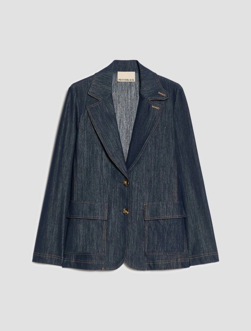 PENNYBLACK giacca donna blazer jersey PBJBALLATA 2621916086200 001 BLU denim inverno 2026