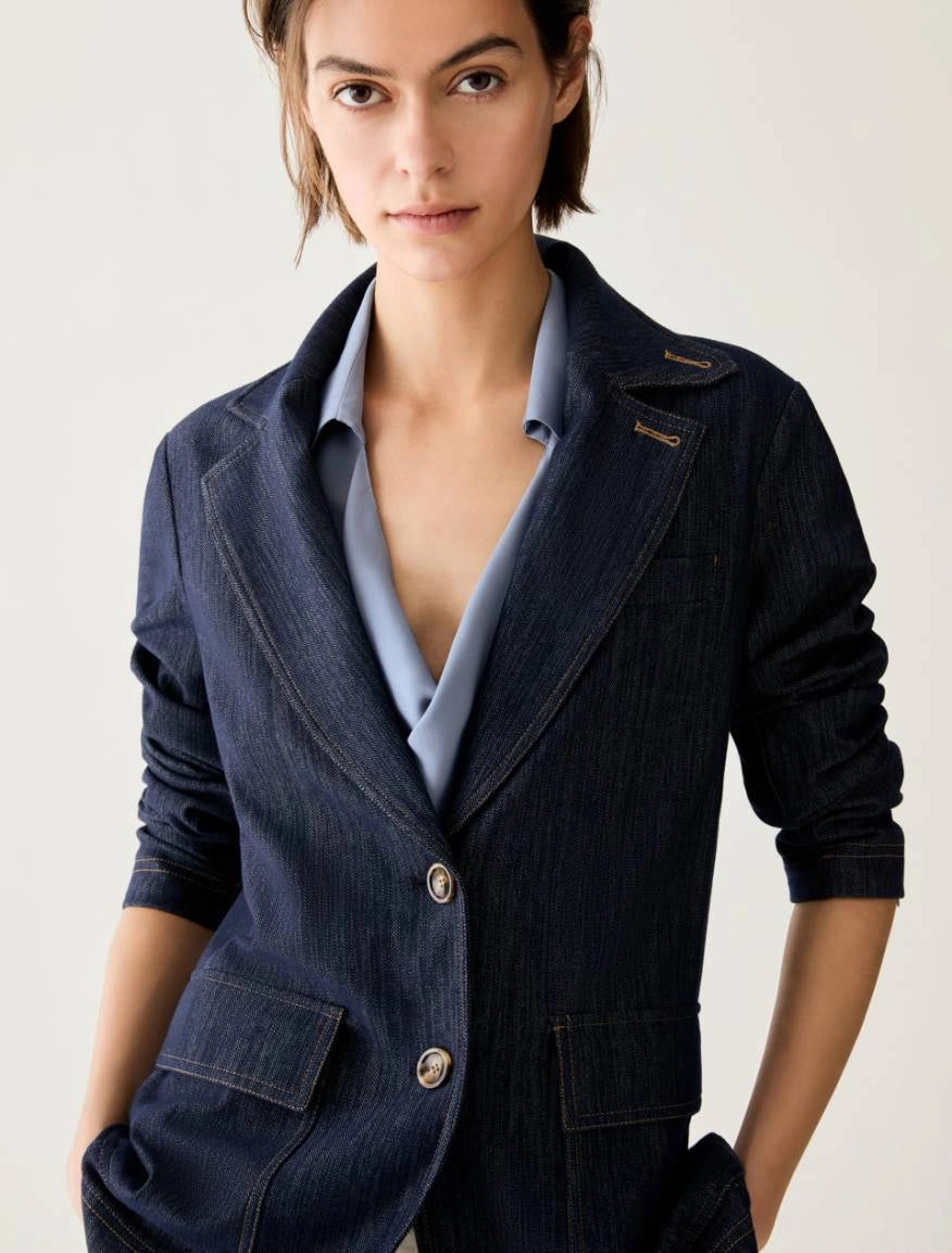 PENNYBLACK giacca donna blazer jersey PBJBALLATA 2621916086200 001 BLU denim inverno 2026