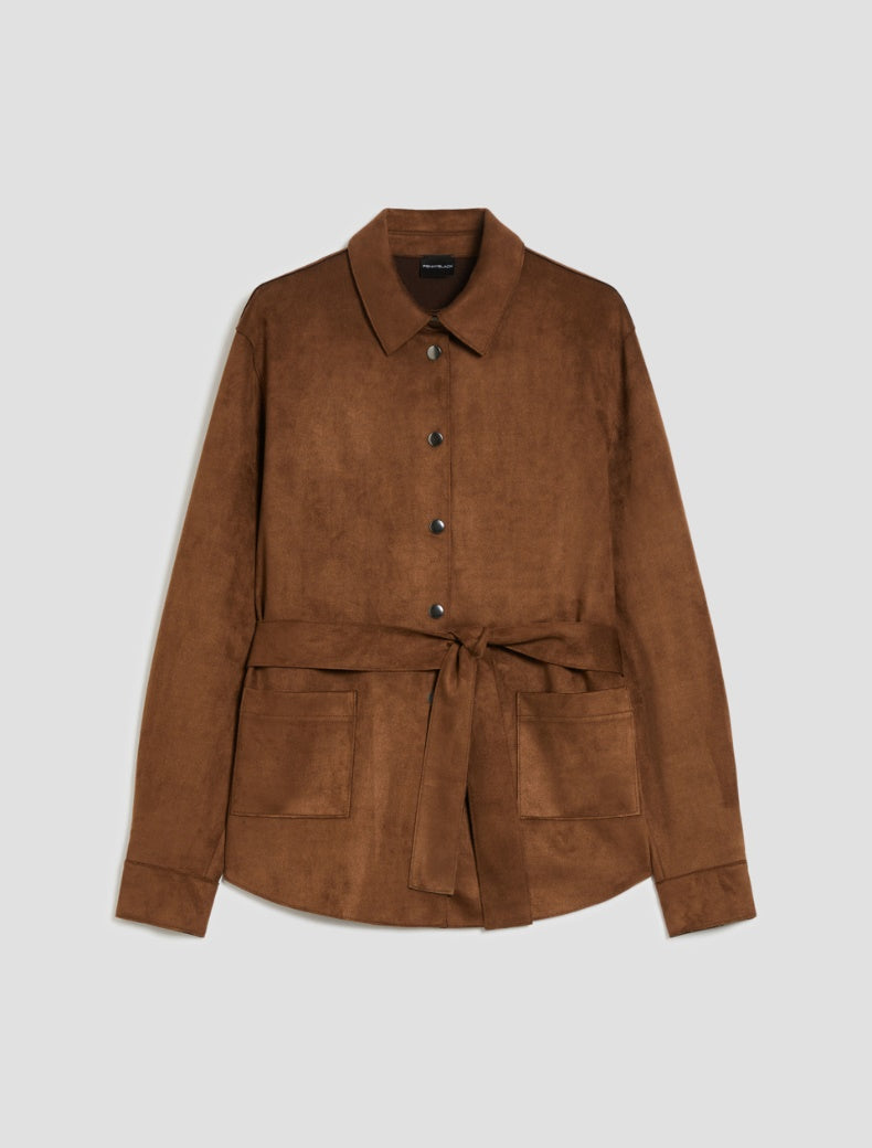 PENNYBLACK giacca donna camicia jersey BRESCIA 2521916116270 001 MARRONE inverno 2025