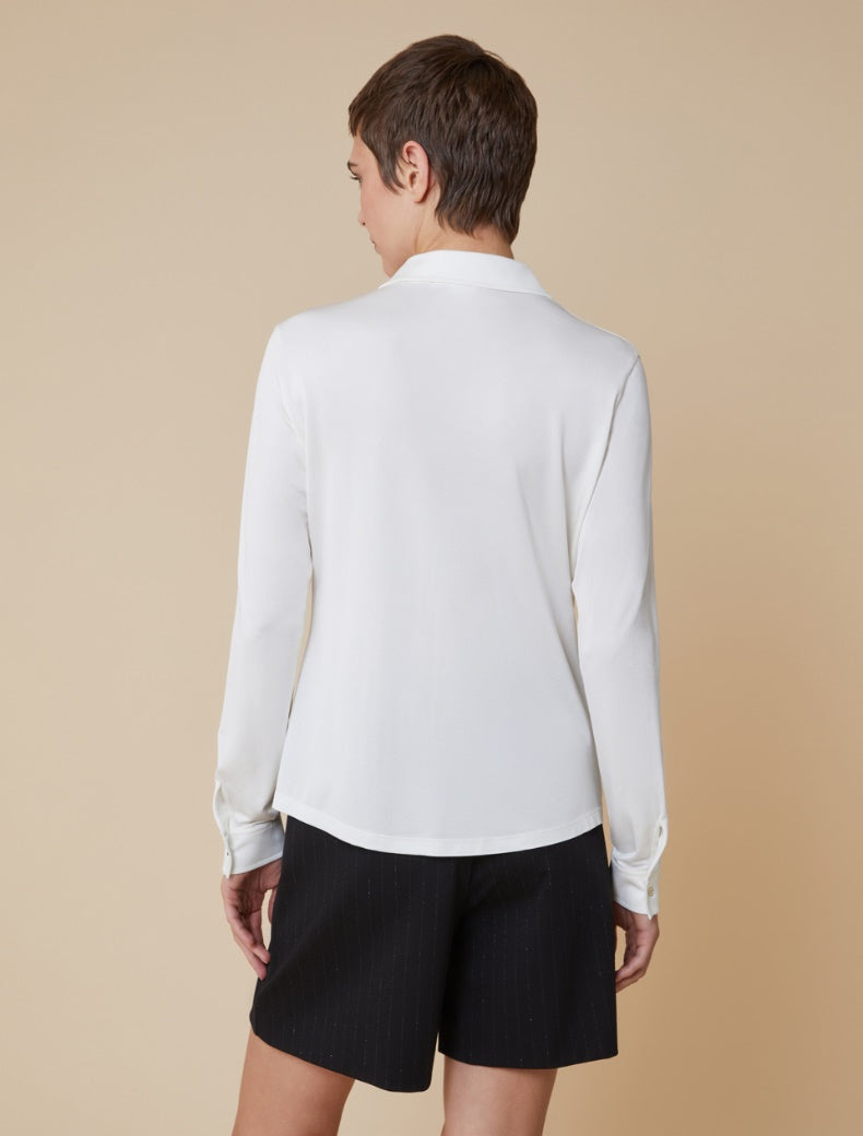 PENNYBLACK camicia donna jersey viscosa GRILL 2511951016200 001 PANNA estate 2025