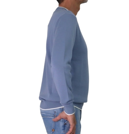 PEUTEREY maglione uomo girocollo cotone RUBJERG PEU550699012180 258 CELESTE estate 2026