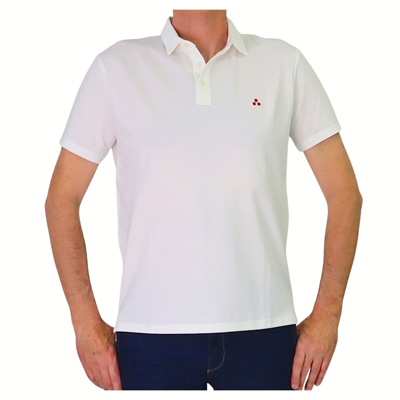 PEUTEREY polo uomo cotone seta MEZZOLA 02 PEU547199012182 730 PANNA estate 2026