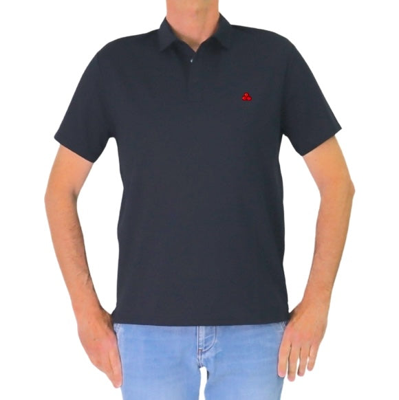 PEUTEREY polo uomo cotone seta MEZZOLA 02 PEU547199012182 215 BLU estate 2026