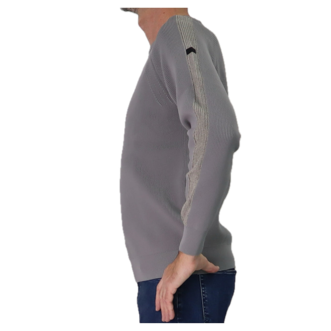 SH ZERO maglione uomo tessuto tecnico girocollo POP MIX ROUND 4M8311 GREY GRIGIO inverno 2025