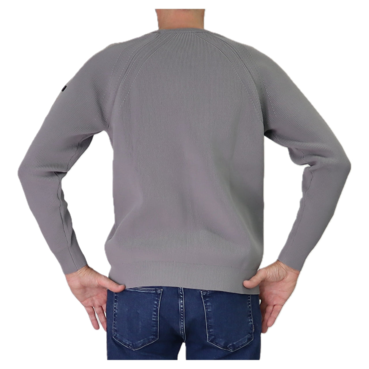 SH ZERO maglione uomo tessuto tecnico girocollo POP MIX ROUND 4M8311 GREY GRIGIO inverno 2025