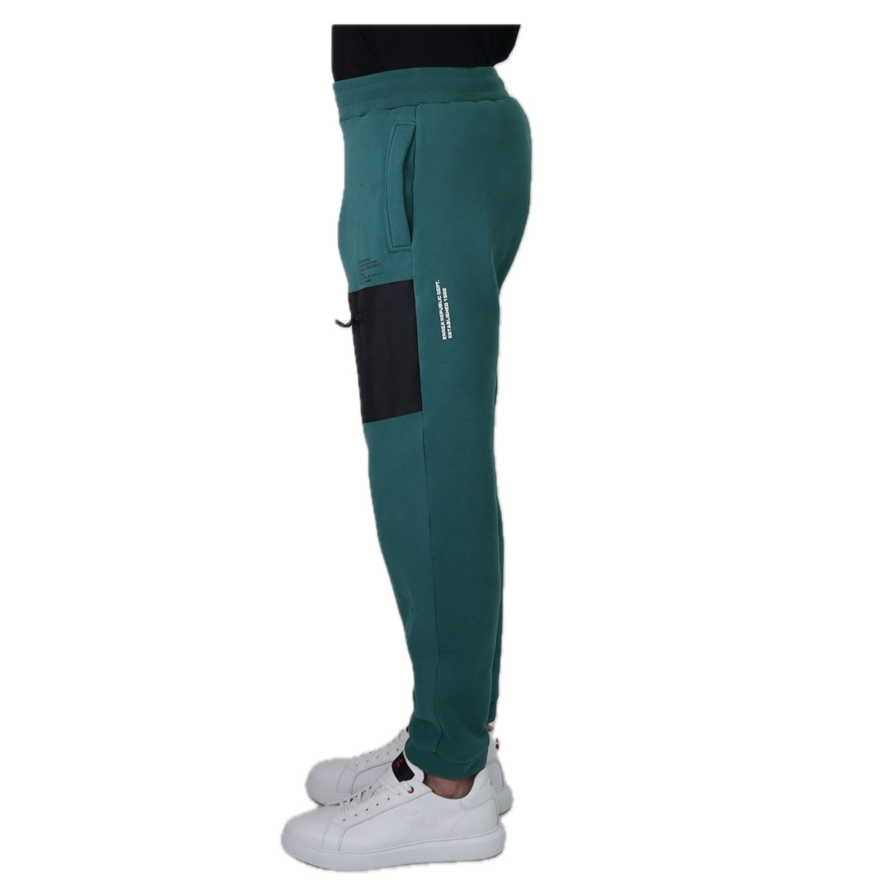 ERREA' REPUBLIC pantaloni tuta uomo cotone NO LOGO R32P0R0Z45420 VERDE inverno 2025