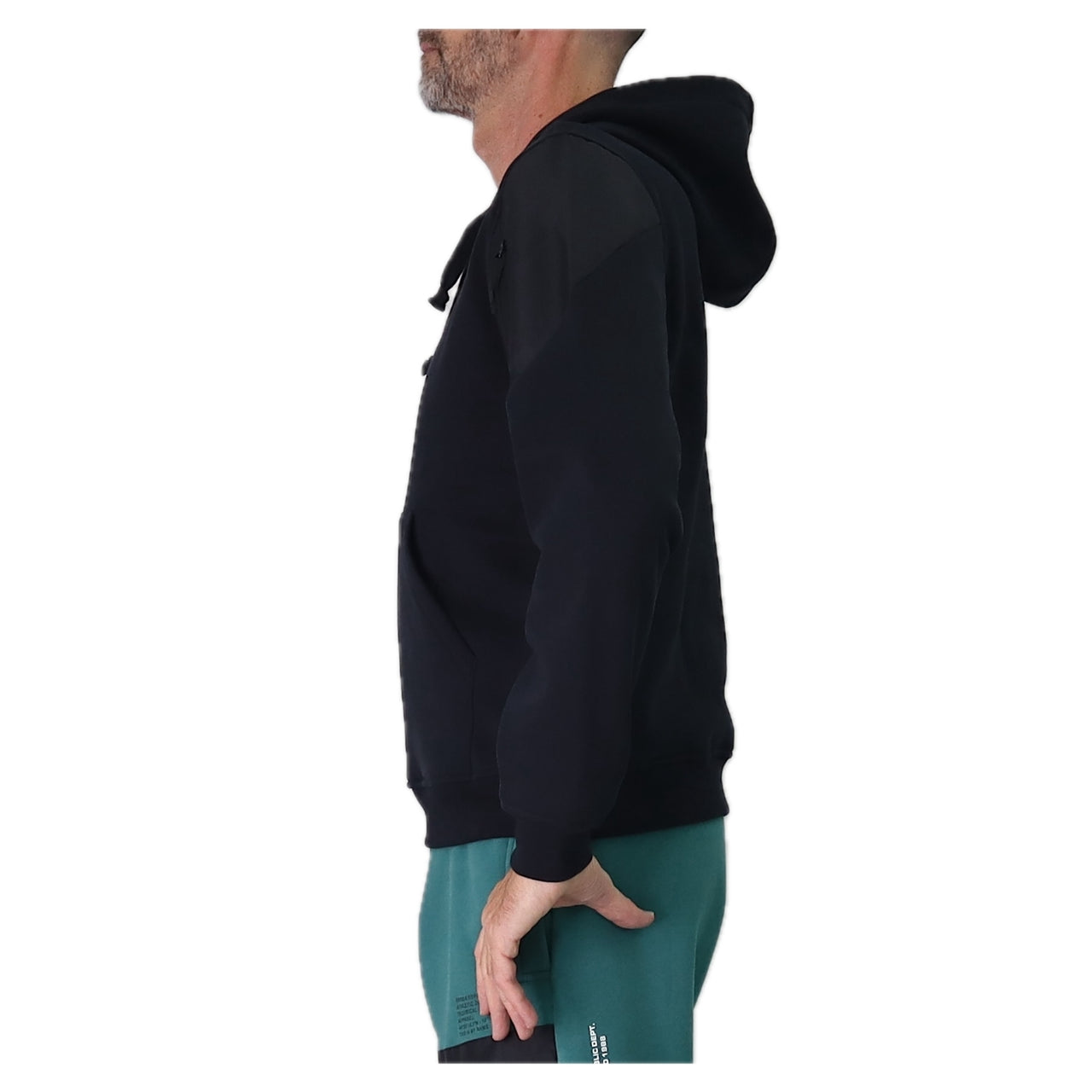 ERREA' REPUBLIC felpa uomo cappuccio cotone NO LOGO R32G0X0Z00120 NERO inverno 2025