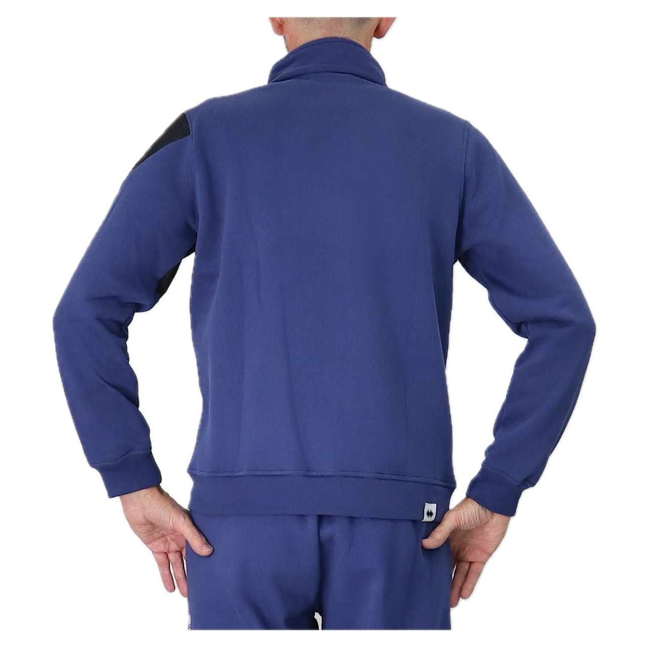 ERREA' REPUBLIC felpa uomo full zip cotone NO LOGO R32G0Z0Z99290 BLU inverno 2025