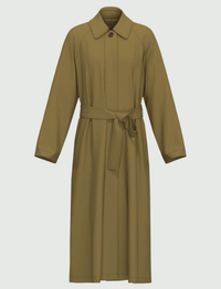 Thumbnail for EMME MARELLA giubbino donna trench lungo impermeabile ODISSEA 25150210412 003 VERDE estate 2025