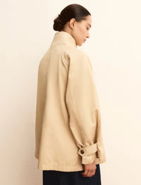 Thumbnail for EMME MARELLA giubbino donna gabardina cotone EMMFILATO 26150210412 002 BEIGE estate 2026