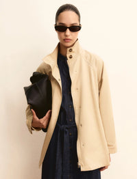 Thumbnail for EMME MARELLA giubbino donna gabardina cotone EMMFILATO 26150210412 002 BEIGE estate 2026