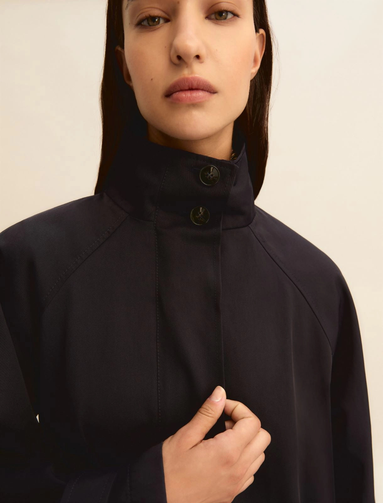 EMME MARELLA giubbino donna gabardina cotone EMMFILATO 26150210412 008 BLU estate 2026